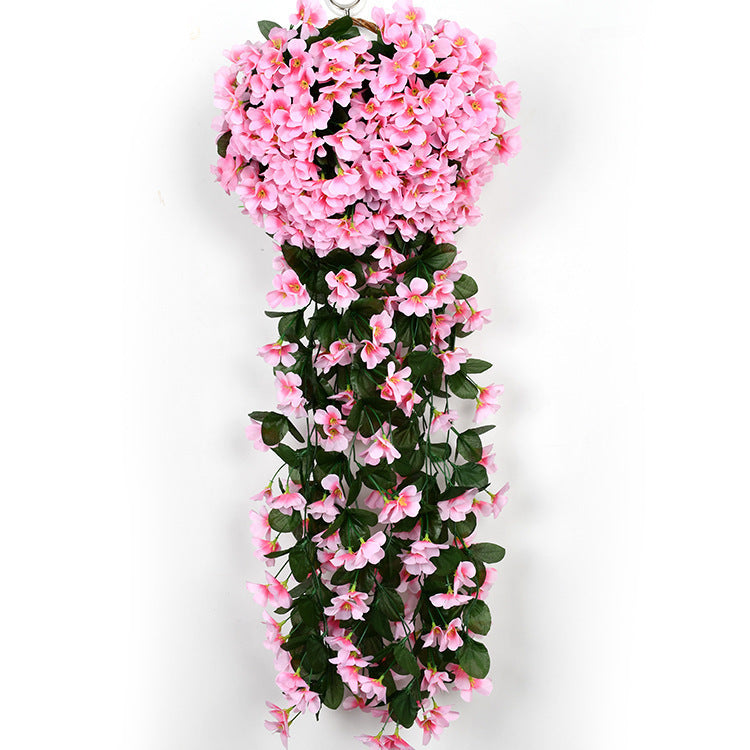 Simulation Violet Wedding Wall Silk Flower Balcony Decoration Fake Flower 18 Heads Hydrangea Decorative Flowers