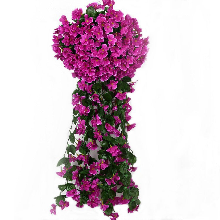 Simulation Violet Wedding Wall Silk Flower Balcony Decoration Fake Flower 18 Heads Hydrangea Decorative Flowers